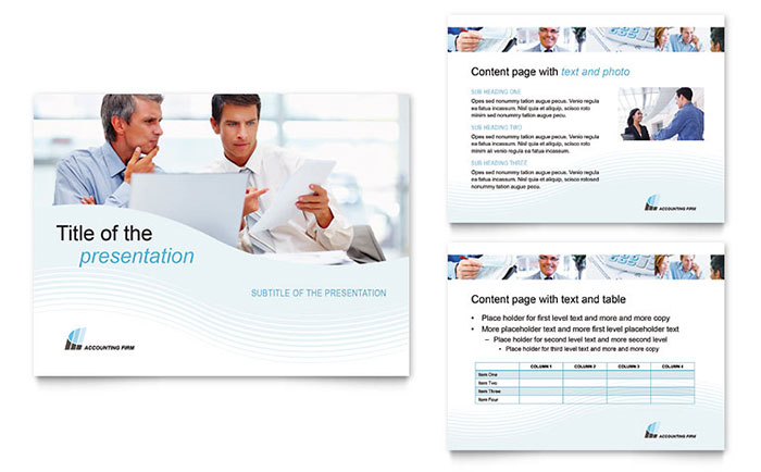 Accounting Firm PowerPoint Presentation Template Design