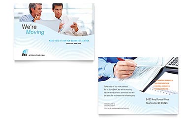 Accounting Firm Announcement Design Example