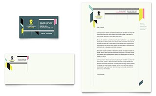 Personal Finance Business Card & Letterhead Template