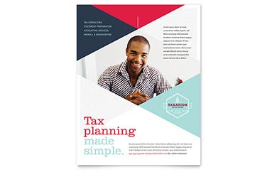 Tax Accountant Business Flyer Design Example