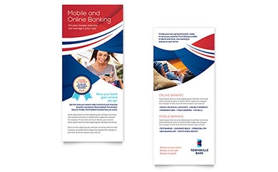 Bank Rack Card Design Example