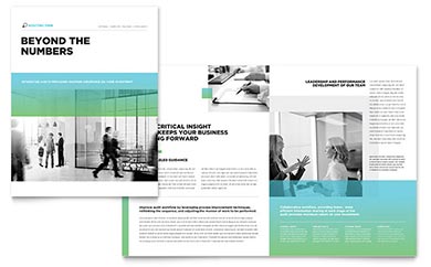 Auditing Firm Brochure Design Example