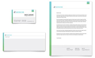 Auditing Firm Business Card & Letterhead Template