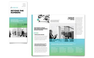 Auditing Firm Tri Fold Brochure Template