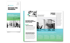 Auditing Firm Tri Fold Brochure Template Design