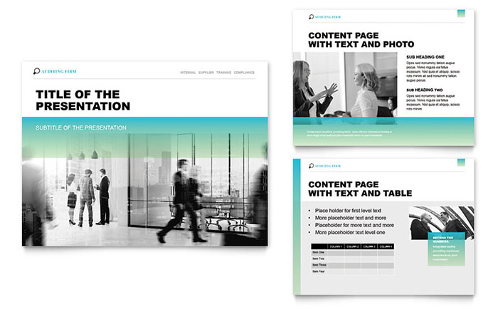 Auditing Firm PowerPoint Presentation Template Design