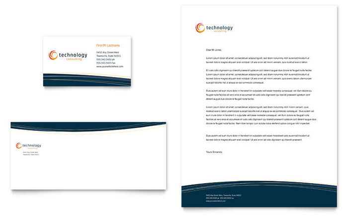 Free Business Letterhead Template - InDesign, Illustrator, Word, Publisher, Pages, QuarkXPress, CorelDraw