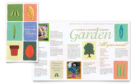 Garden & Landscape Design Brochure Template Design