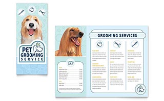 Pet Grooming Service Brochure Template