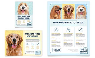 Pet Grooming Service Flyer & Ad Template