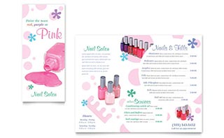 Nail Salon Brochure Template