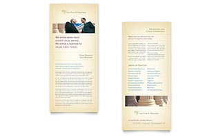 Attorney & Legal Services Rack Card Template