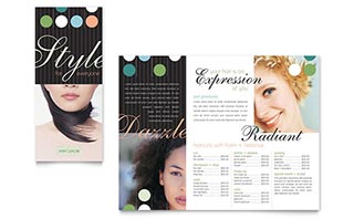 Beauty & Hair Salon Brochure Template