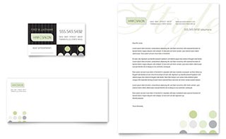 Beauty & Hair Salon Business Card & Letterhead Template