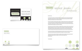 Beauty & Hair Salon Business Card & Letterhead Template Design