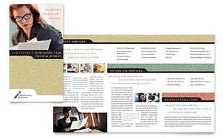 Bookkeeping & Accounting Services Brochure Template