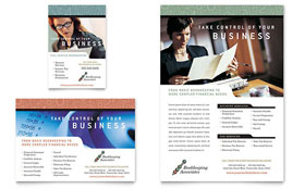 Bookkeeping & Accounting Services Flyer & Ad Template Design