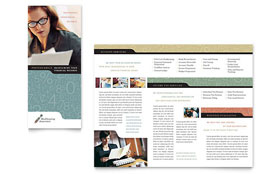 Bookkeeping & Accounting Services Tri Fold Brochure Template Design