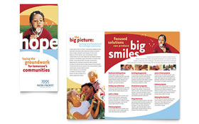 Community Non Profit Brochure Template Design