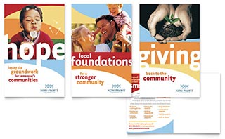 Community Non Profit Postcard Template