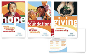 Community Non Profit Postcard Template Design