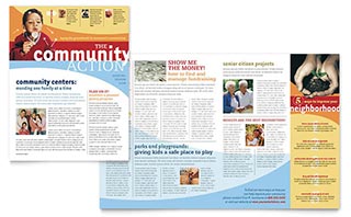 Community Non Profit Newsletter Template