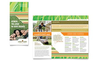 Lawn Care & Mowing Brochure Template