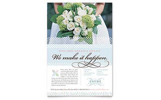 Wedding & Event Planning Flyer Template