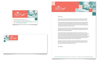 Non Profit Association for Children Business Card & Letterhead Template