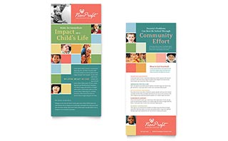 Non Profit Association for Children Rack Card Template