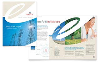 Utility & Energy Company Brochure Template