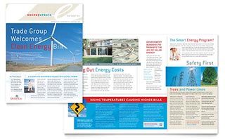 Utility & Energy Company Newsletter Template