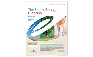 Utility & Energy Company Flyer Template