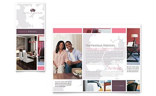 Interior Designer Tri Fold Brochure Template