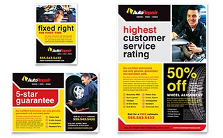 Auto Repair Flyer & Ad Template