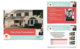 Home Real Estate PowerPoint Presentation Template Design