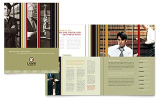 Lawyer & Law Firm Brochure Template