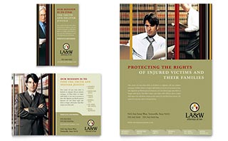 Lawyer & Law Firm Flyer & Ad Template