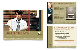 Lawyer & Law Firm PowerPoint Presentation Template