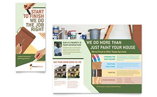 Painter & Painting Contractor Brochure Template