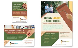 Painter & Painting Contractor Flyer & Ad Template