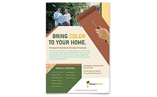 Painter & Painting Contractor Flyer Template