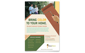 Painter & Painting Contractor Flyer Template Design