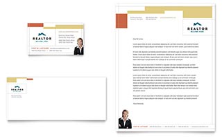 Realtor & Real Estate Agency Business Card & Letterhead Template