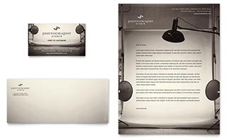 Photography Studio Business Card & Letterhead Template