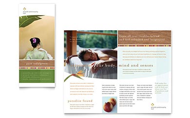 Health Spa Brochure Design Example