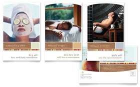 Health & Beauty Spa Postcard Template Design