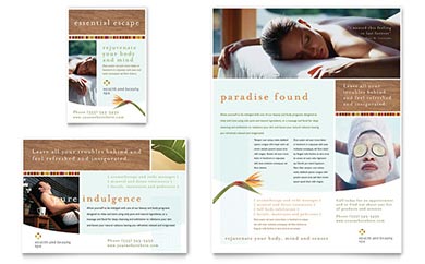 Health Spa Advertisement Design Example