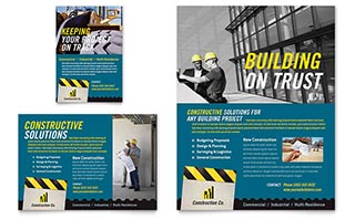 Industrial & Commercial Construction Flyer & Ad Template