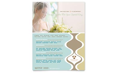 Wedding Store Flyer Design Example